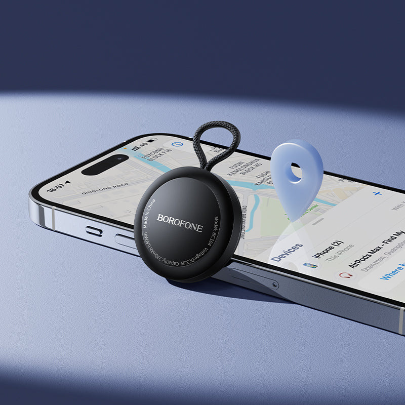 Borofone BC104 Anti-Lost Device with Apple Find My – Intelligent GPS Positioning Tracker for Keys, Bags, Luggage, and Vehicles – Smart Locator Borofone BC104 Anti-Lost Device with Apple Find My – Intelligent GPS Positioning Tracker for Keys, Bags, Luggage, and Vehicles – Smart Locator